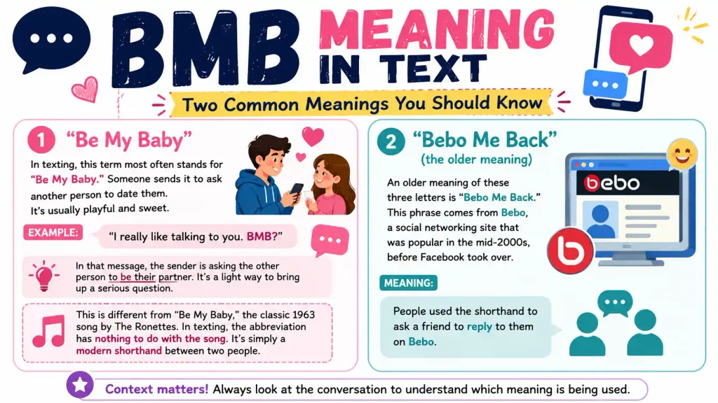 BMB Meaning in Text