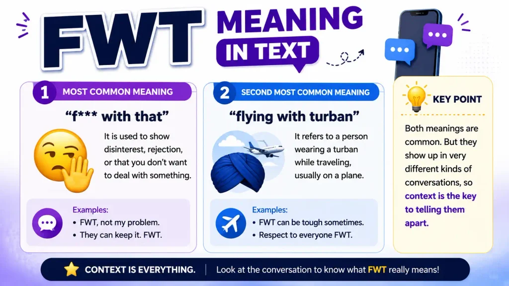 FWT Meaning in Text
