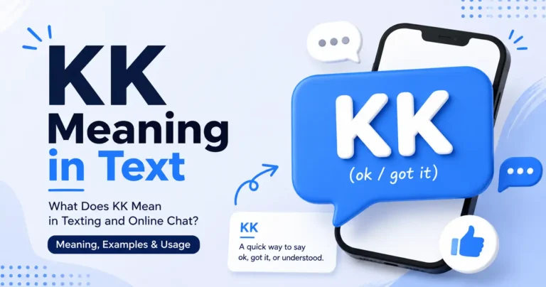 kk meaning in text