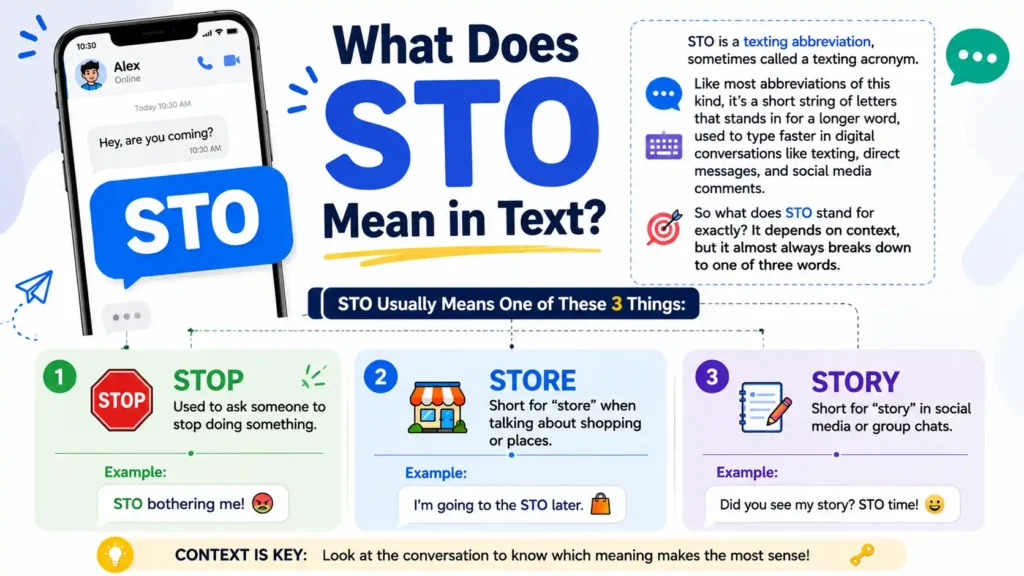 STO Meaning in Text