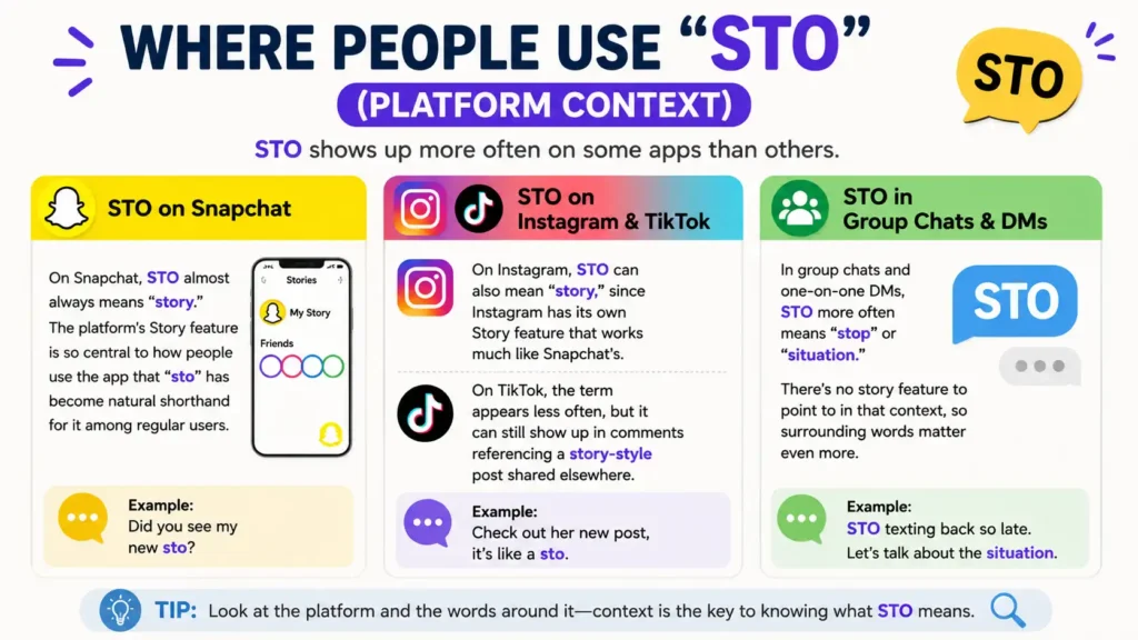 STO Meaning in Text
