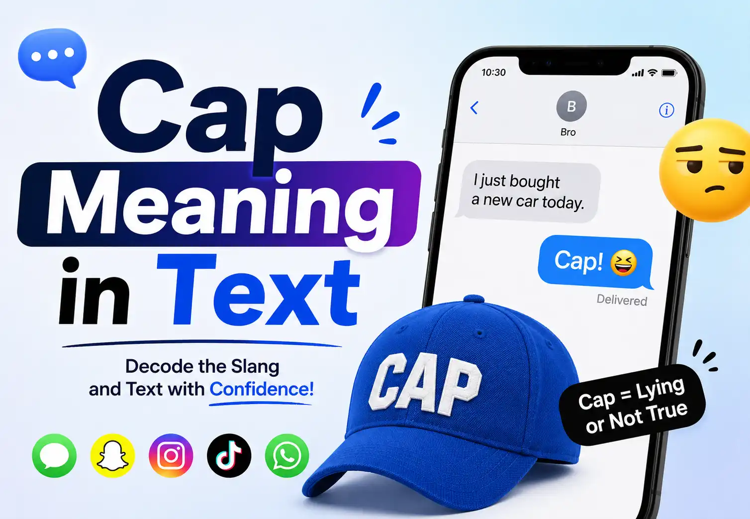 Cap Meaning in Text