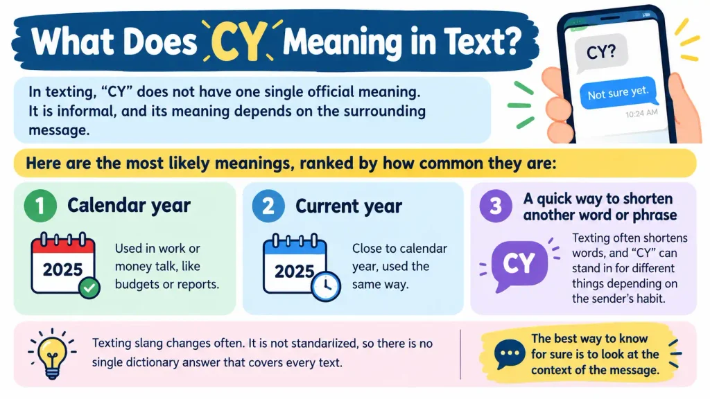 CY Meaning in Text