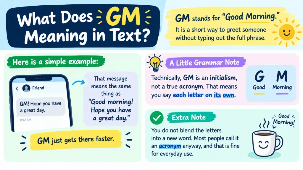 GM Meaning in Text
