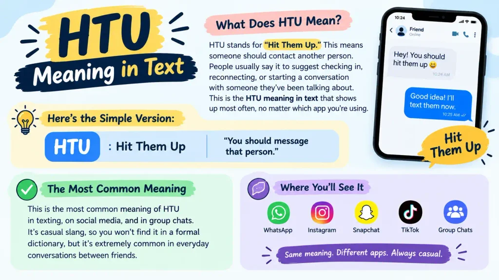 HTU Meaning in Text