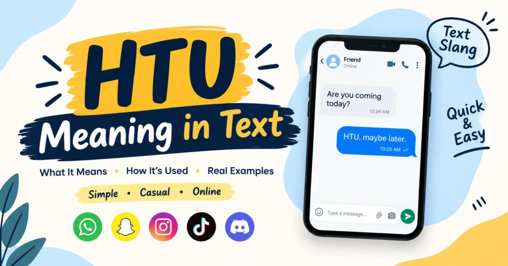 HTU Meaning in Text