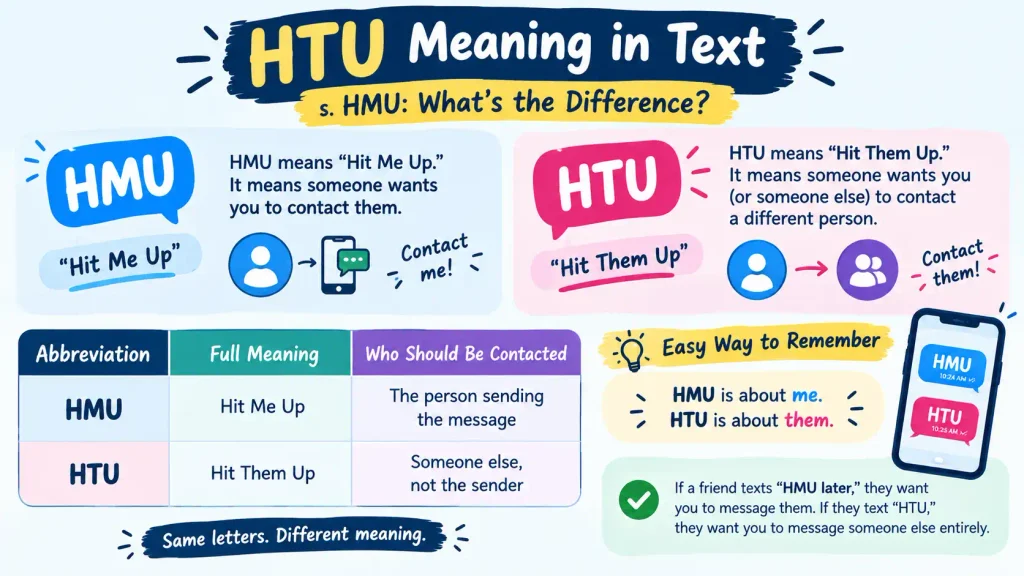 HTU Meaning in Text