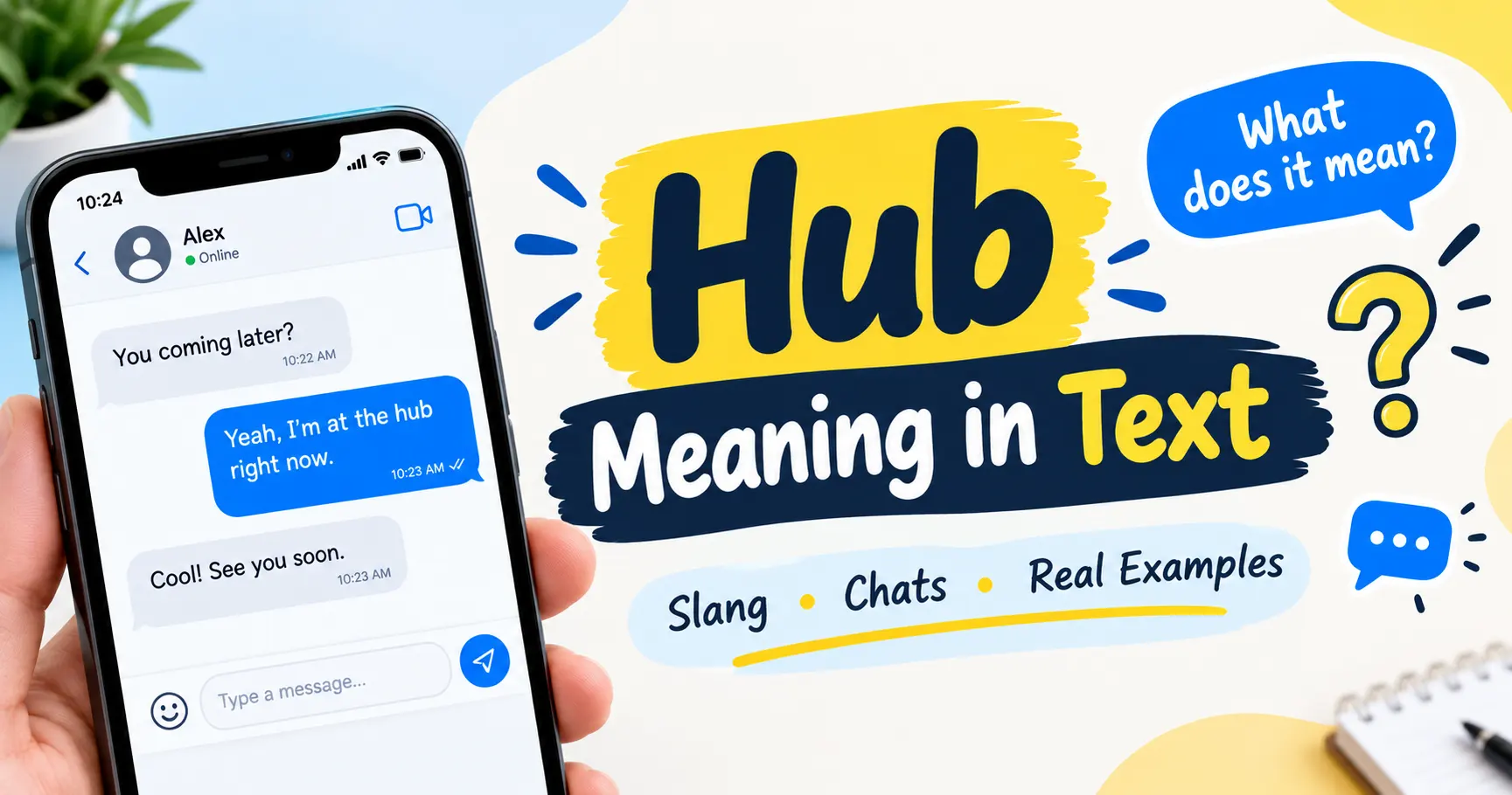 Hub Meaning in Text