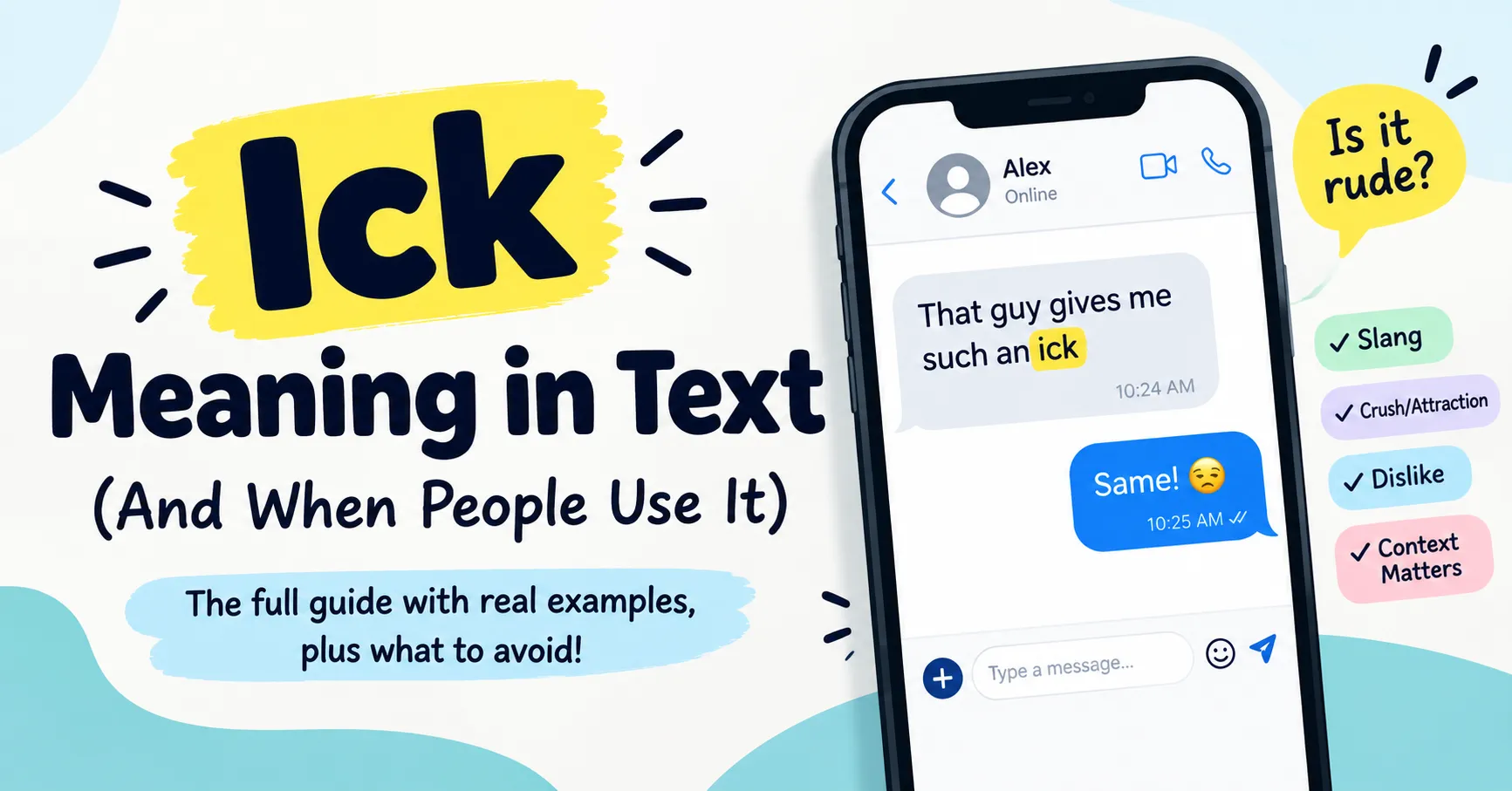 Ick Meaning in Text