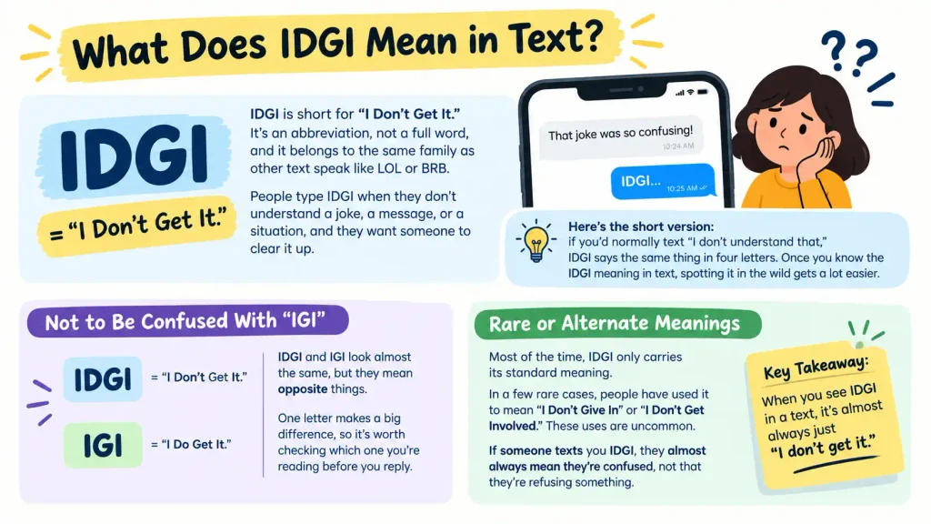 IDGI Meaning in Text