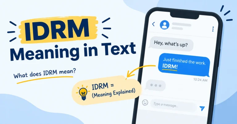 IDRM Meaning in Text
