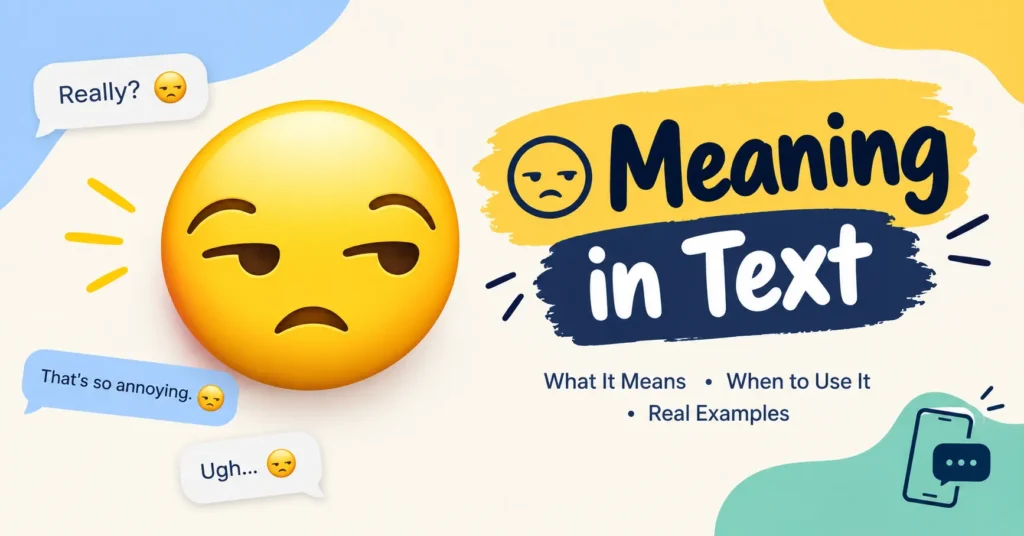 😒 Meaning in Text