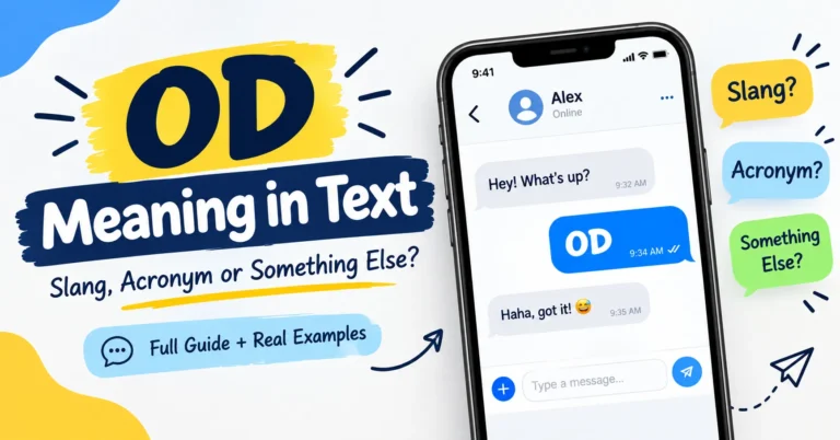 OD Meaning in Text