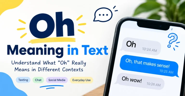 Oh Meaning in Text