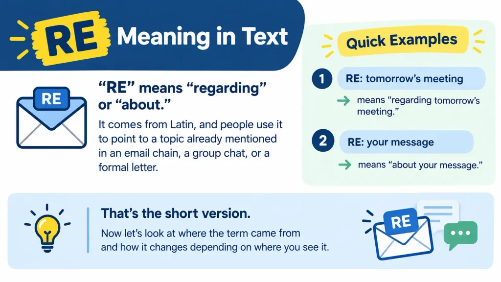 RE Meaning in Text