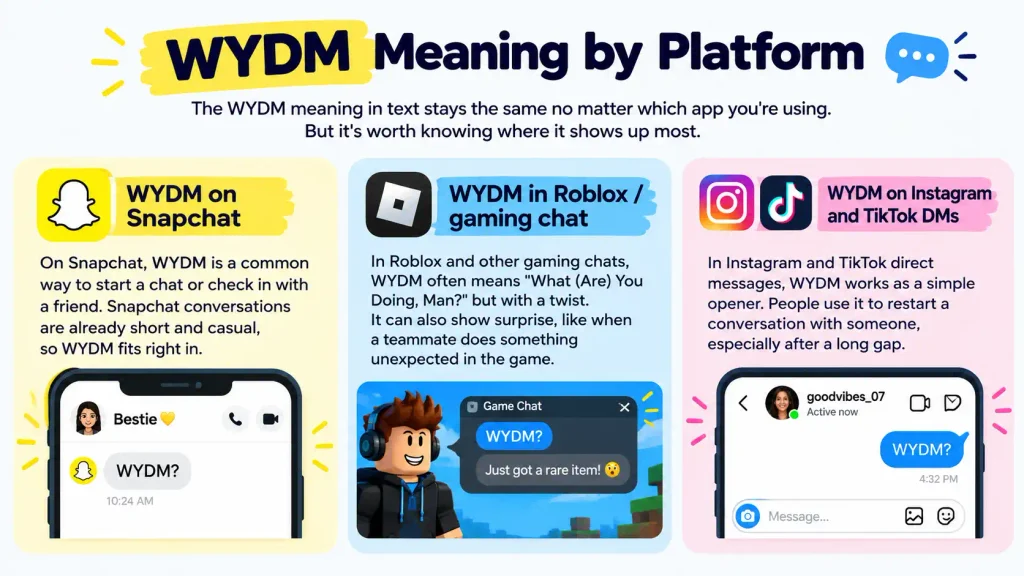 WYDM Meaning in Text