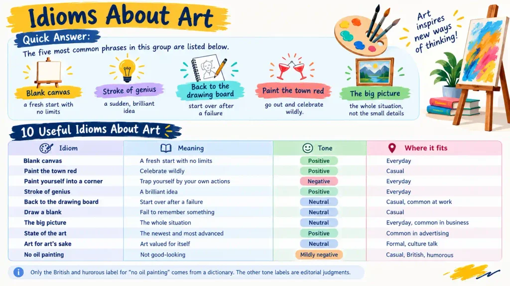 Idioms About Art