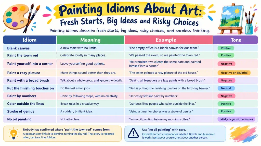 Idioms About Art