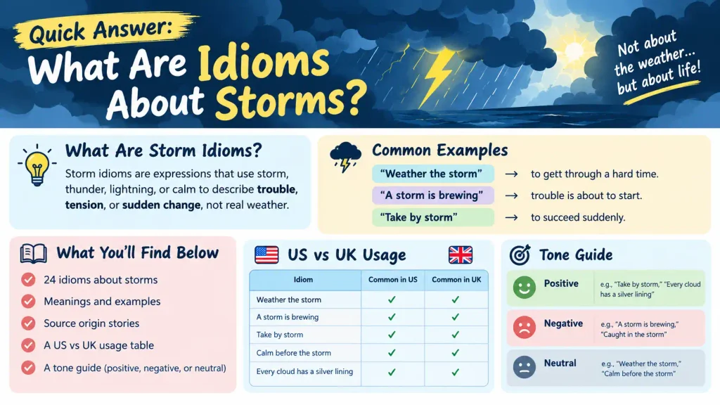Idioms About Storms