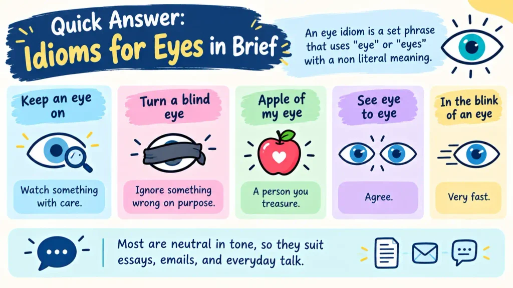 Idioms for Eyes