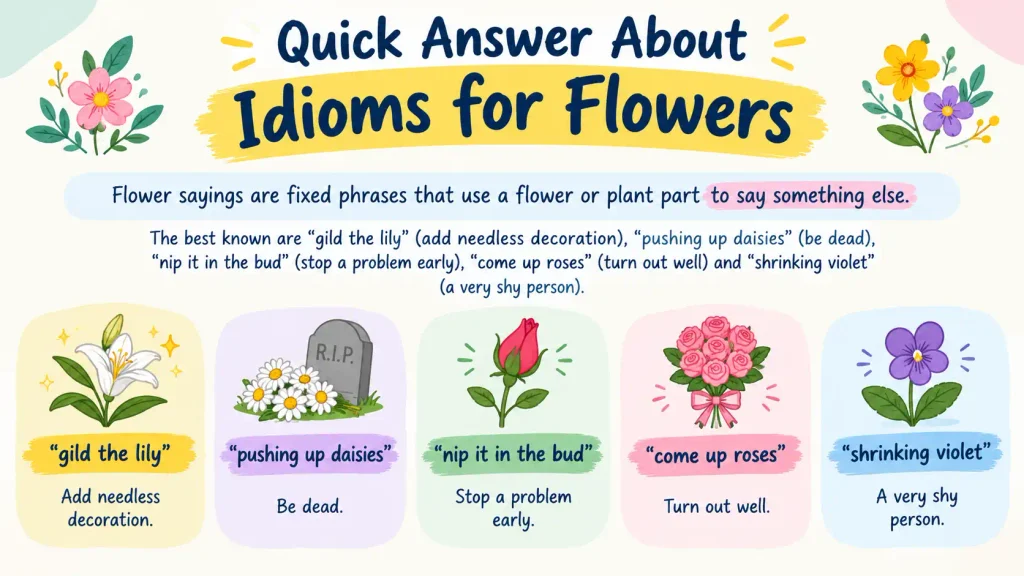 Idioms for Flowers