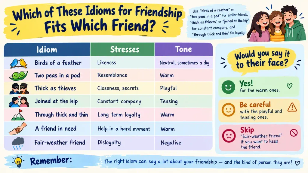 Idioms for Friendship