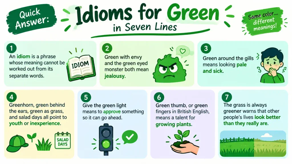 Idioms for Green