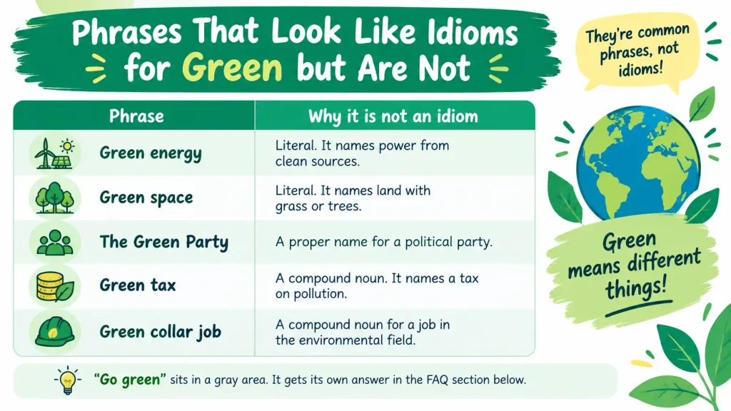 Idioms for Green