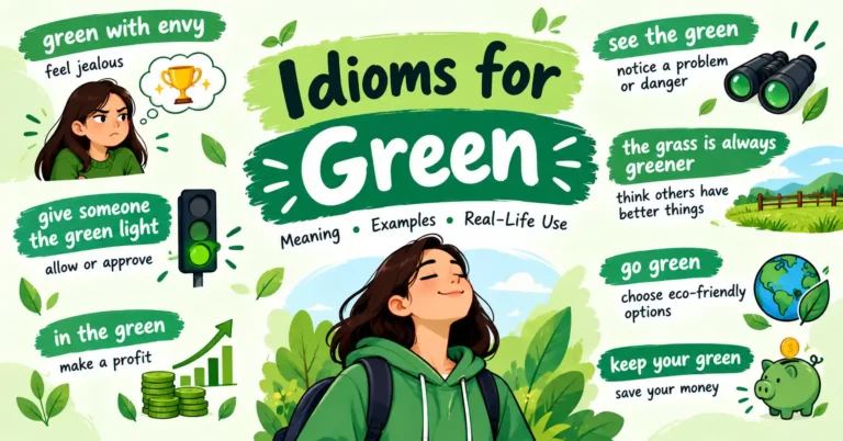 Idioms for Green