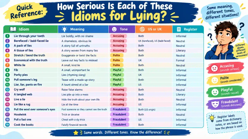 Idioms for Lying