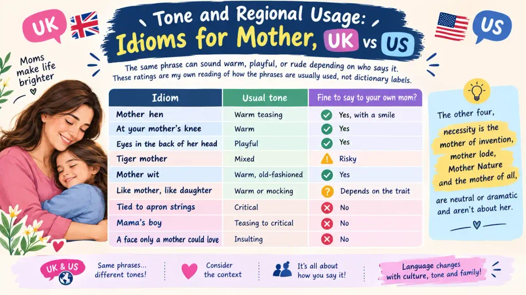 Idioms for Mother