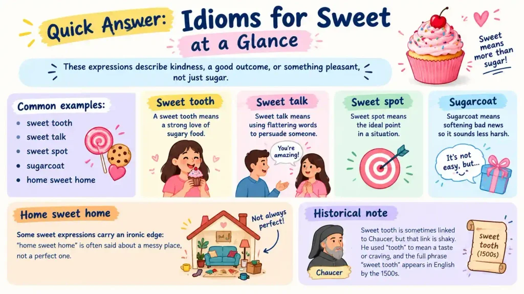 Idioms for Sweet