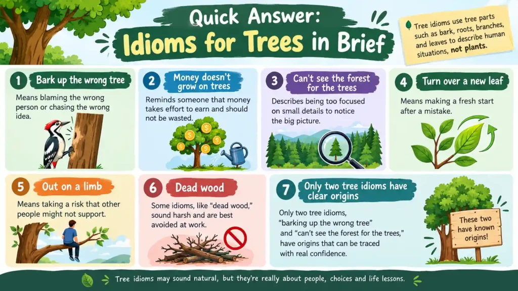Idioms for trees