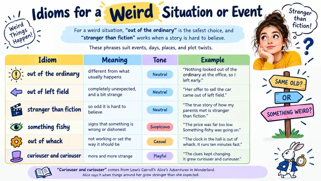 Idioms for Weird